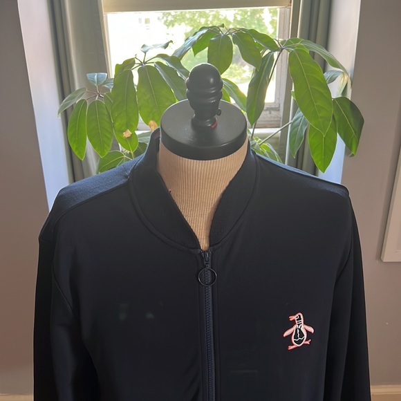 Original Penguin Zip Up Jacket polyester/cotton Size XL - Picture 3 of 12